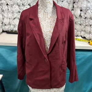 Torrid Women's Burgundy Blazer